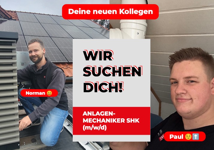 Anlagenmechaniker SHK – ein Beruf mit Zukunft. Und wir suchen dich!